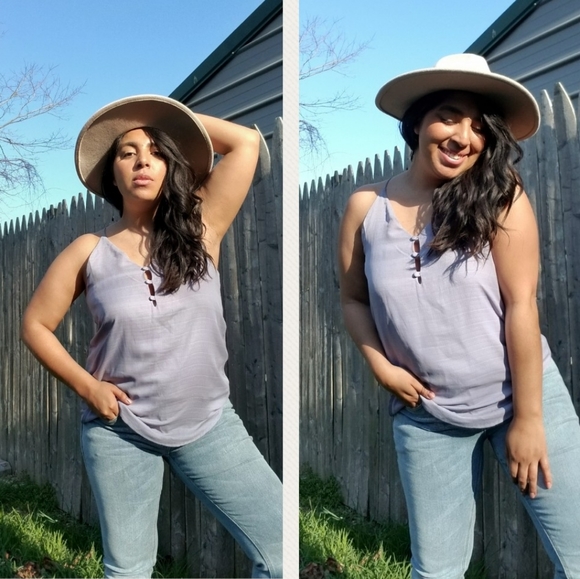 MITTOSHOP BUTTON CAMI TOP - Picture 4 of 12